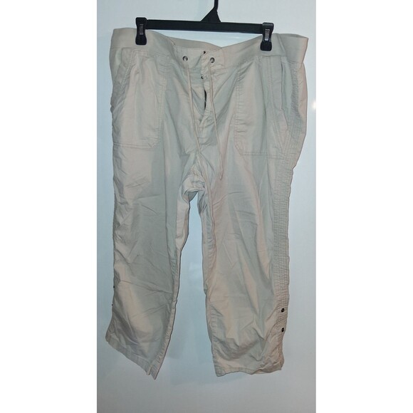 Khakis & Co Khaki Taper Capri Pants Sz 18 - Picture 1 of 2
